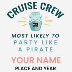 Most Likely To Party Like a Pirate Cap Design