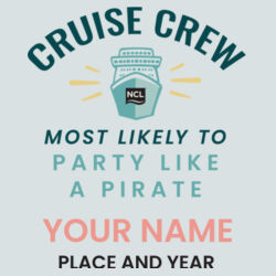 Most Likely To Party Like A Pirate Performance Tee Design