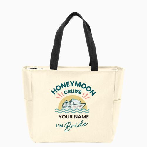 Honeymoon Bride Zip Bag Thumbnail