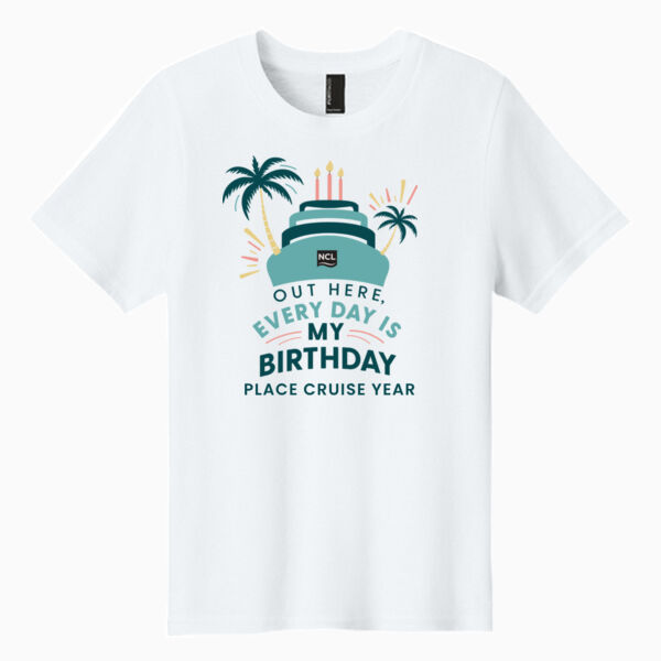 Every Day Is My Birthday Youth T-Shirt Thumbnail